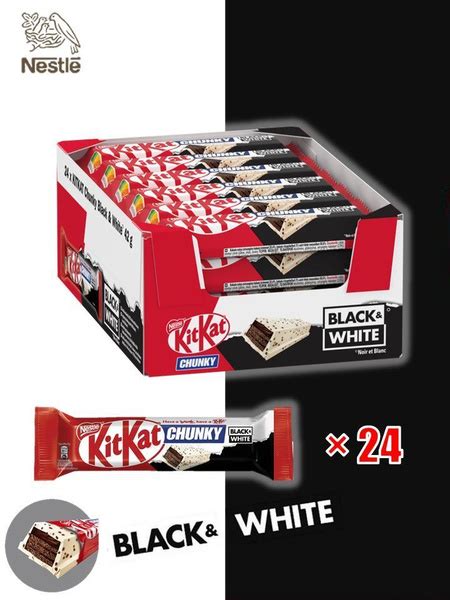 Кит Кат Чанки Black & White 42гр 24 шт купить на OZON по низкой цене ...