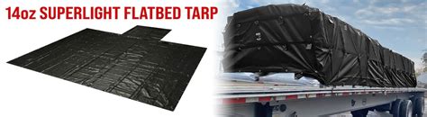 20' x 27' 14 oz Superlight Lumber Tarp (6' Drop) - Black