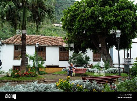 Icod Northern Tenerife Canary Islands Spain Town Square Stock Photo Alamy