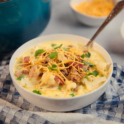 Low Carb Bacon Cheeseburger Soup Recipe Keto Total Diabetes Wellness