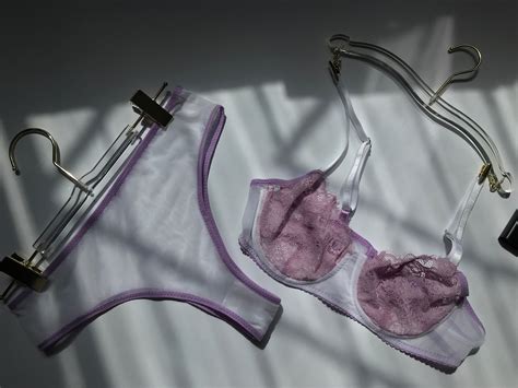 Mesh Lingerie Set Lace Lingerie Set Lingerie Set Lilac Lingerie Lilac Bra White Bra White Mesh