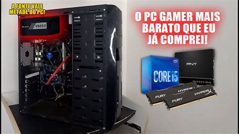 COMPREI ESSE PC GAMER POR APENAS 700 REAIS PC GAMER BARATO E RODA