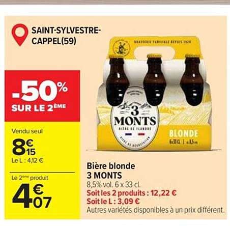 Promo Bi Re Blonde Monts Chez Carrefour Market Icatalogue Fr