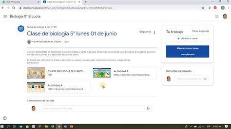 Como Subir Tareas A Classroom 1 YouTube