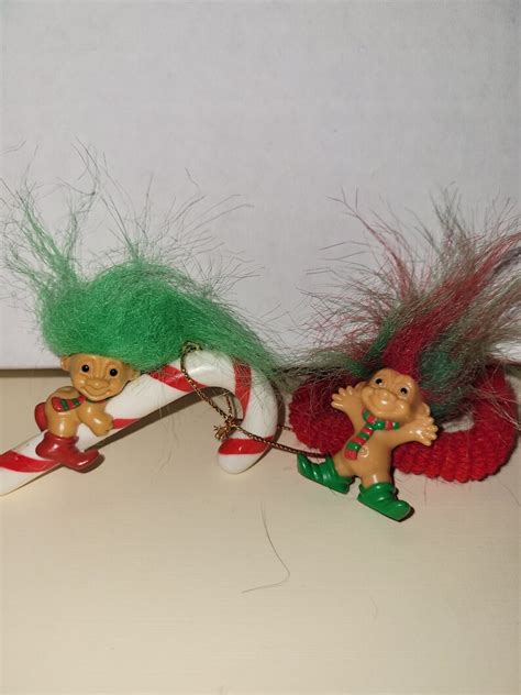 Vintage Christmas Russ Troll Dolls Etsy