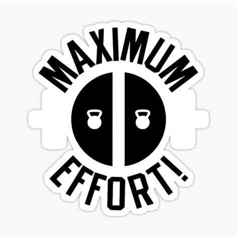 maximum effort sticker  sale  ripoeroh redbubble