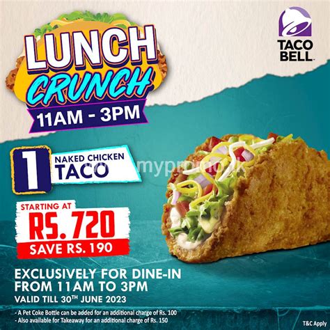 Get Naked Chicken Taco Starting At Rs At Taco Bell