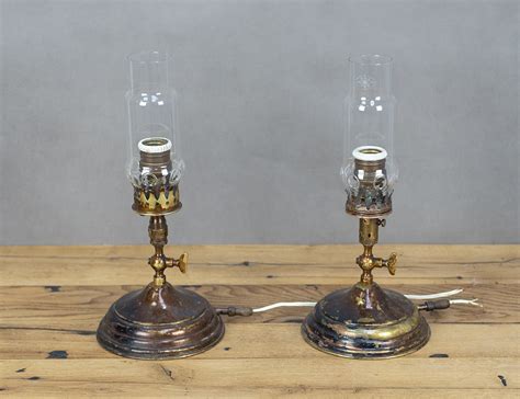 Контора К - Пара старинных настольных ламп, артикул ЛМ-20375