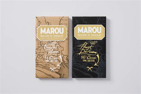 Marou Chocolate: Heart of Darkness — The Dieline | Packaging & Branding ...