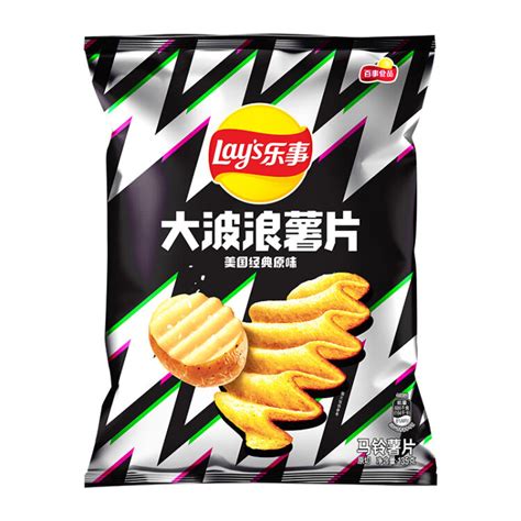 乐事（lays）休闲零食 大波浪薯片原味 135克（新老包装交替发货）【图片 价格 品牌 评论】 京东