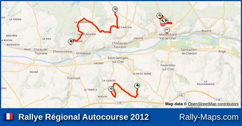 Maps Rallye Régional Autocourse 2012 Coupe Rally Maps