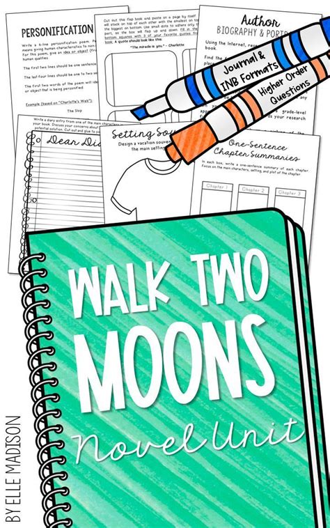 Walk Two Moons Novel Study Unit Activities Book Report Project