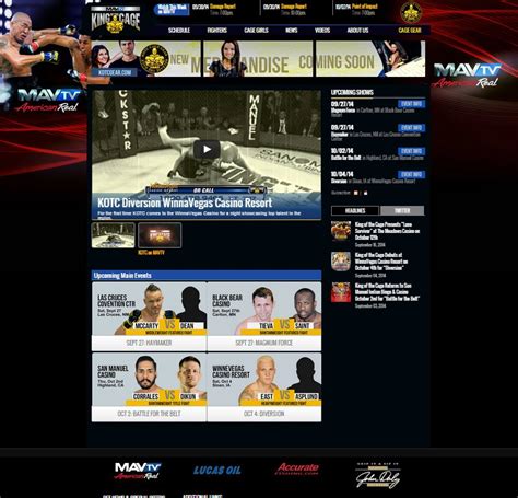 King of the Cage Launches Redesigned Website | King of the Cage