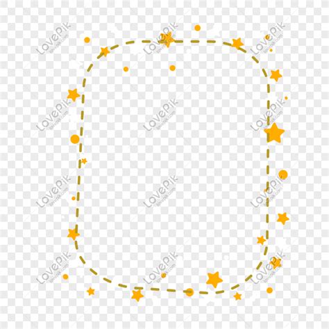 Vector Cartoon Stars Cute Border Design PNG Transparent Image And ...