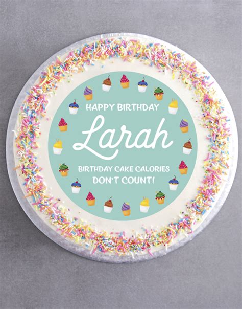 Personalised Sweet Birthday Cake Hamperlicious