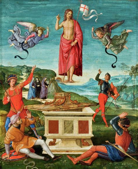 Resurrection Of Christ 2 Painting By Raffaello Sanzio Pixels