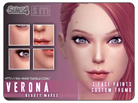 The Sims Resource: Verona Beauty Marks by Screaming Mustard • Sims 4 ...