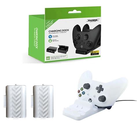 Kit Carregador Dock P Controle Xbox One Series S X 2 Baterias 800mAh