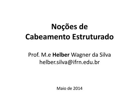 PDF Noções de Cabeamento Estruturado DOKUMEN TIPS