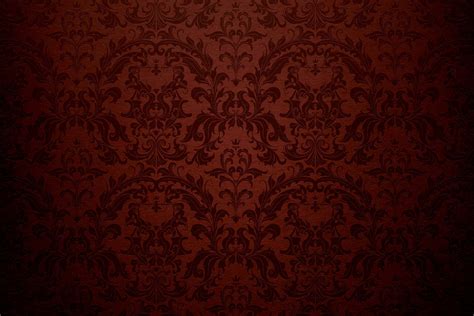 Red Damask Wall Covering