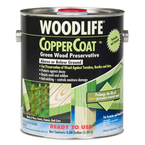 Woodlife Coppercoat Green Water Based Wood Preservative 1 Gal Ace