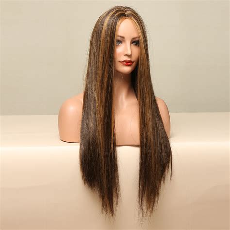 Brown Mixed Blonde Color Wig For Sex Doll Cute Sex Doll