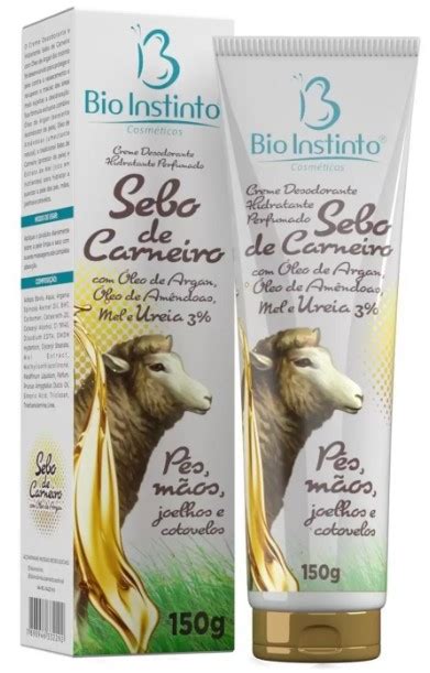 CREME SEBO DE CARNEIRO ÓLEO DE ARGAN E 3 UREIA 150G Dussara