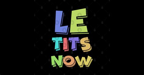 Tits Tits Sticker TeePublic