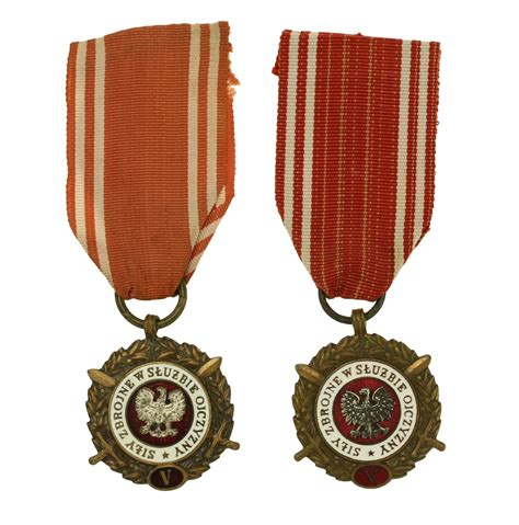 Medal Si Y Zbrojne W S U Bie Ojczyzny Br Zowy V Dwie Odmiany