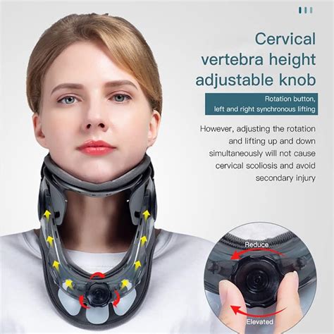Buy Badez Inflatable Naked Cervical Traction Device Adjustable Levels For Multidirectional