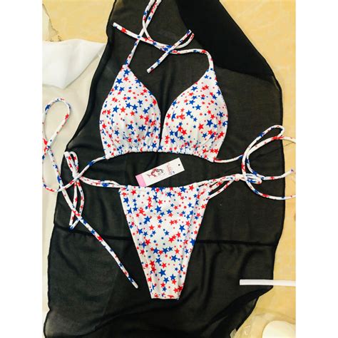 Bikini Đồ Bơi Nữ 2 mảnh Bassi tam giác quần lọt khe Shopee Việt Nam