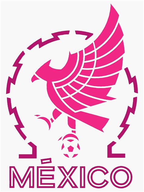 Latina World Cup Pink Mexico Soccer National Team Crest Sticker For Sale By ColombiaStore