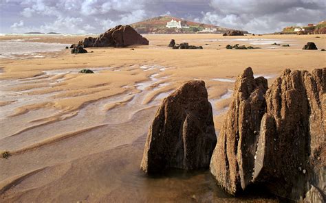 Пляж после отлива - обои для рабочего стола, картинки, фото