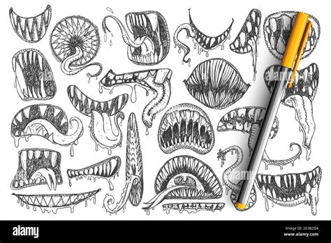 Scary Mouth With Teeth