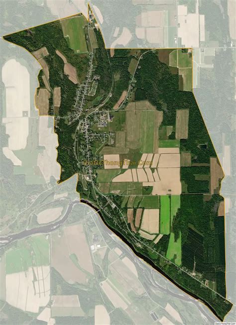 Map Of Washburn Cdp Maine