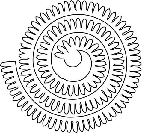 Molde Flor De Papel Espiral Para Imprimir E Recortar Artesanato Passo