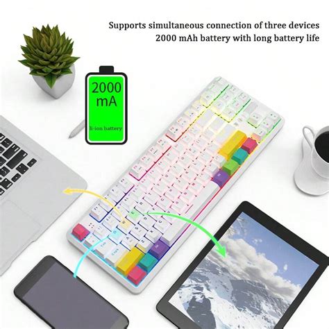 Nacodex Nacodex Mechanical Keyboard Wireless Customized Rgb Hot Swap Gaming Gaming K T Blue