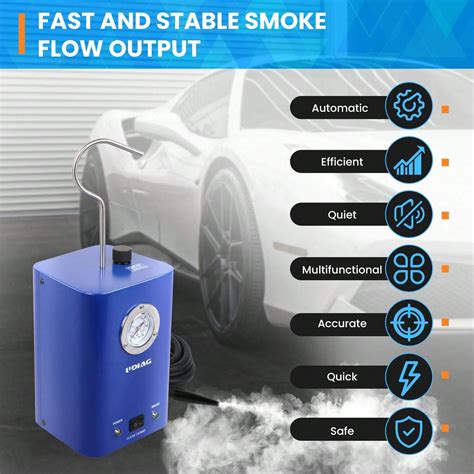 udiag UDIAG ALT300 Automotive Smoke Leak Detector, EVAP Smoke Machine