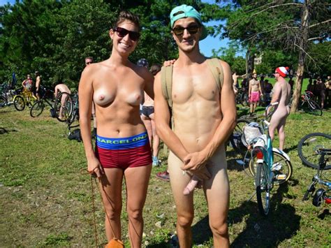 World Naked Bike Ride Boner XXGASM