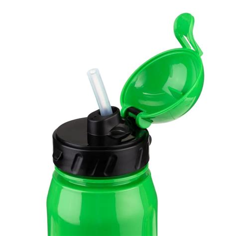 Бутылка для воды с трубочкой, WOWBOTTLES, 400 мл, в ассортименте ...