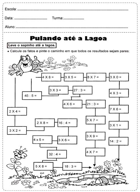 Matemática 4 Ano Fundamental - Atividades de Matemática 4 ano do Ensino Fundamental – Para Imprimir.