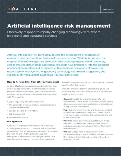 Artificial Intelligence Risk Management Wisdominterface