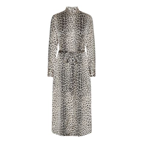 Karmamia jean dress nude leopard KØB HER