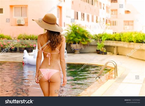 Back View Portrait Sexy Bikini Woman Stock Photo Shutterstock