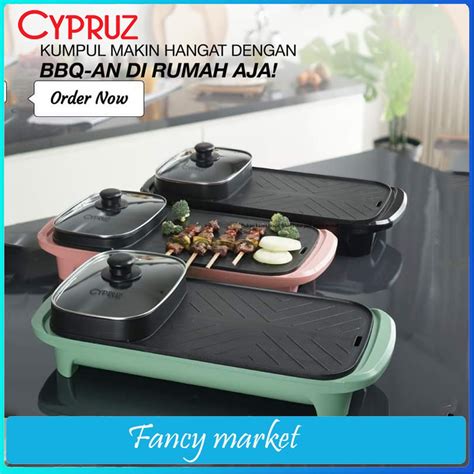 Jual Steambot Premium Cypruz Tg Bbq Electric Hot Pot Shabu Suki Grill Hotpot Elektrik In