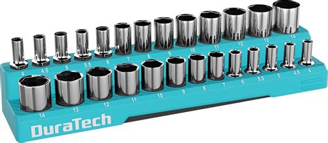 Duratech Magnetic Socket Organizer 14 Metric Socket Tray