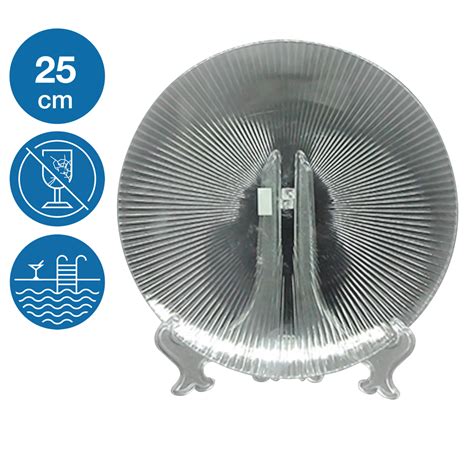 Тарелка акриловая Жадор небьющаяся многоразовая посуда для бассейна ...