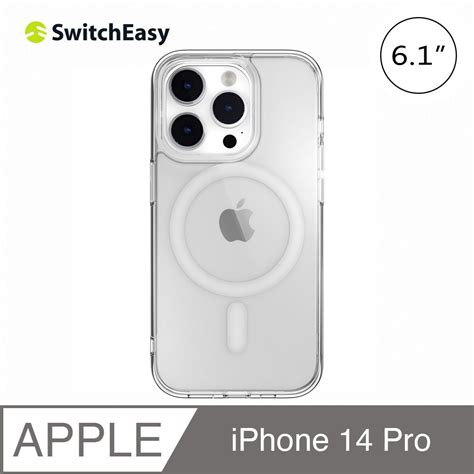 SwitchEasy 魚骨牌 NUDE M iPhone 14 Pro 6 1吋 磁吸透明軍規防摔保護殼 支援MagSafe PChome 24h購物