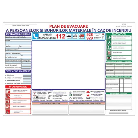 Plan De Evacuare A Persoanelor Si Bunurilor Materiale In Caz De
