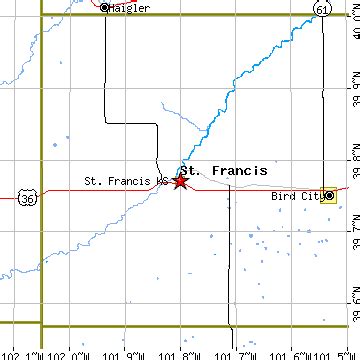 St. Francis, Kansas (KS) ~ population data, races, housing & economy